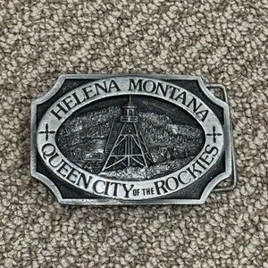 Helena Montana Silver Belt Buckle